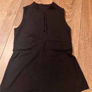 Lululemon high neck 1/4 zip Black Sleeveless Top
